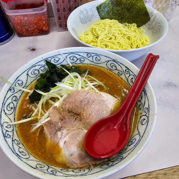 「ネギつけ麺 並」@◯つばき食堂の写真