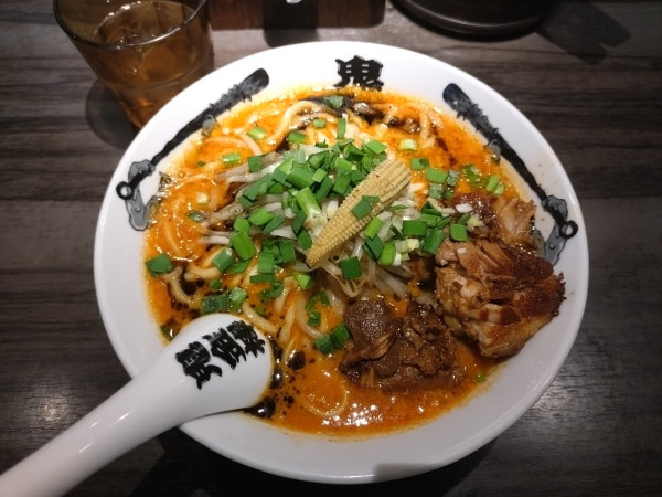 「カラシビ味噌らー麺980円」@カラシビ味噌らー麺 鬼金棒の写真