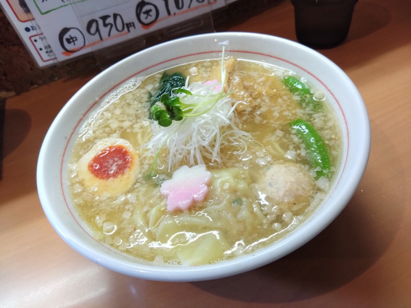 「春季限定 塩らーめん 中 950円」@中華そば きた倉の写真