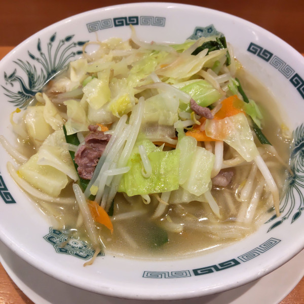 「野菜たっぷりタンメン（麺少なめ）（￥540）」@日高屋 西大井駅前店の写真