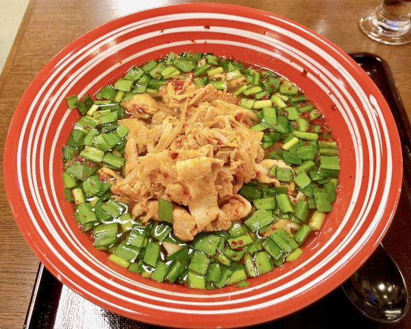 「【麺フェア】辛肉ラーメン　1150円」@万葉倶楽部 横浜みなとみらい お食事処の写真