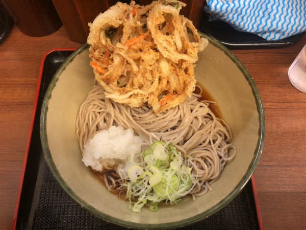 「冷かき揚げそば」@名代 箱根そば 千歳船橋店の写真