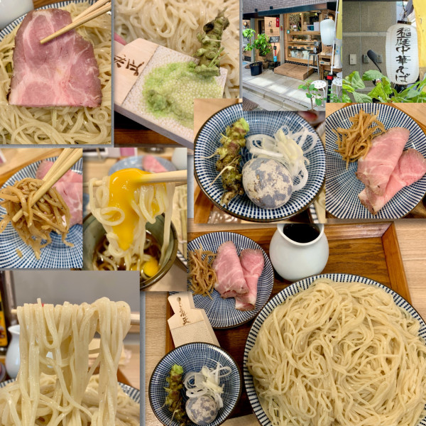 「ざる中華（大）1200円天然山葵添え」@キッチンきらくの写真