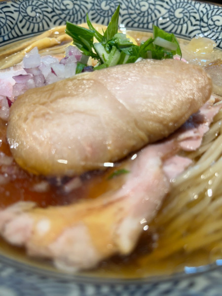 「冷製あごだし中華そば」@中華そば 導の写真