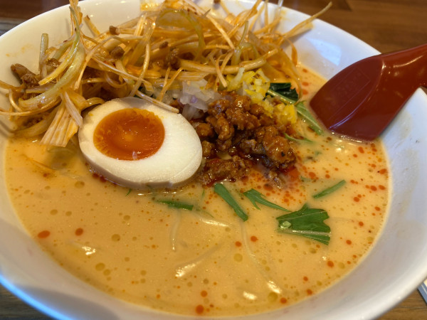 「期間限定 鶏白湯担々麺+辛ネギ」@麺や 柚葉の写真