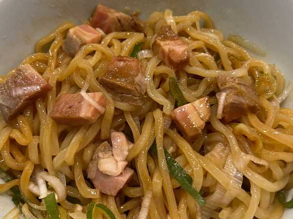 「油そば 醤油」@中華そば 肉と葱の写真