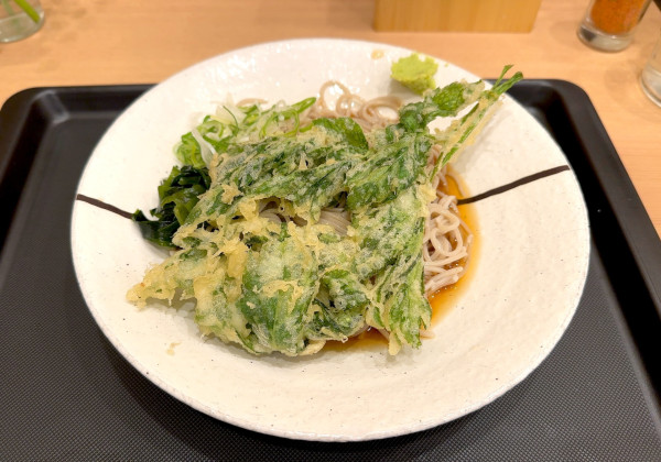 「明日葉天そば(530円)」@しぶそば 池袋店の写真