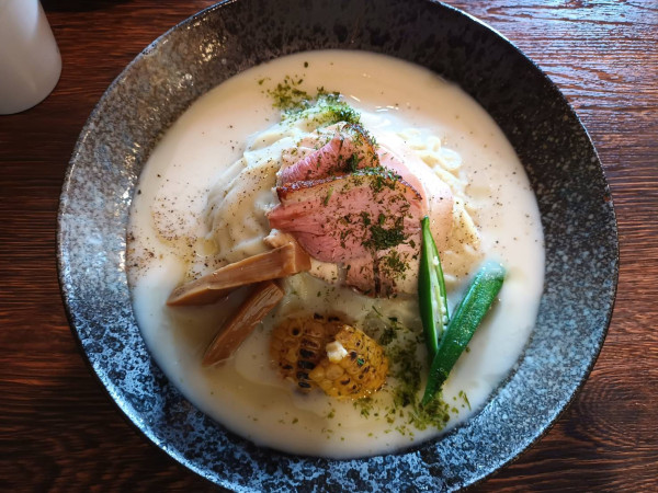 「ジャガイモの冷製スープ和えそば」@麺屋 真心の写真