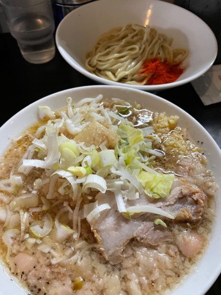 「限定　ホワイトデビル　つけ麺」@豚星。の写真