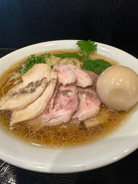 「特製　トリュフ香るはまぐり醤油そば」@麺屋 中川會 住吉店の写真