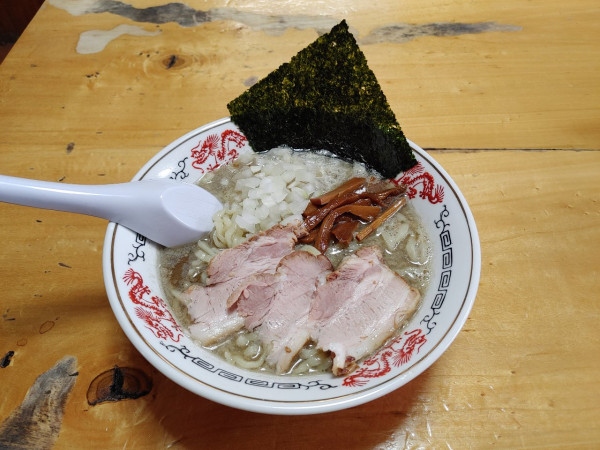 「背脂煮干中華　和え玉　800+200円」@福島屋の写真