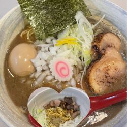 特製濃厚煮干しそば(醤油)+和え玉+ライス