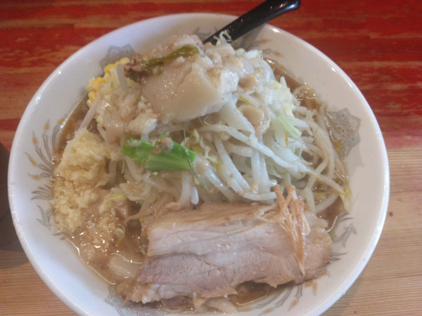 「ミニラーメン950円ニンニクアブラ」@ラーメン二郎 会津若松駅前店の写真