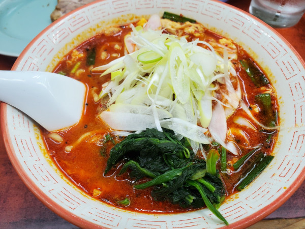 「ドラたんたんめん辛さ上級麺少なめ８００円」@らーめん ドラごんちの写真