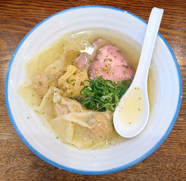 「山椒そば(塩)【限定】＋鶏ワンタン3個＋雑炊セット」@麺宿 志いなの写真