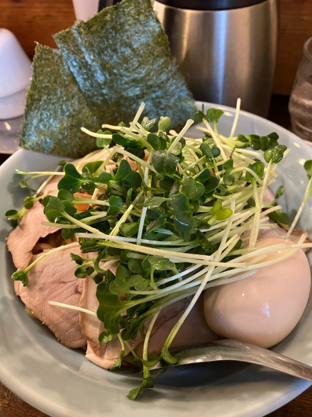 「油そば　大盛り　味玉　チャーシュー増し」@bimboの写真