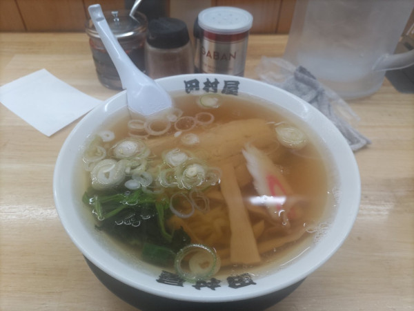 「ラーメン(半麺)」@田村屋の写真