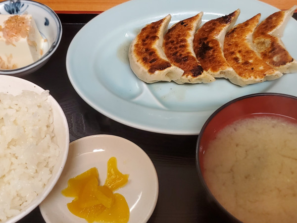 「餃子定食」@中華・軽食 菊屋の写真