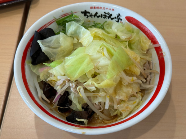 「汁なし近江ちゃんぽん 野菜中940円」@ちゃんぽん亭総本家 モレラ岐阜店の写真