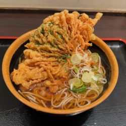 えのき天そば(490円)