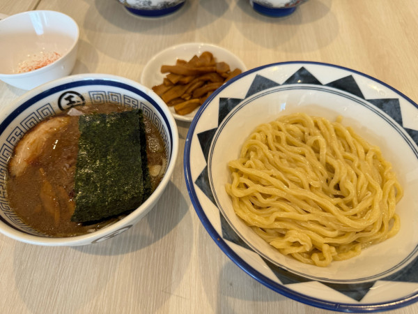 「つけ麺　メンマトッピング」@らーめん 玉 ららぽーと豊洲店の写真