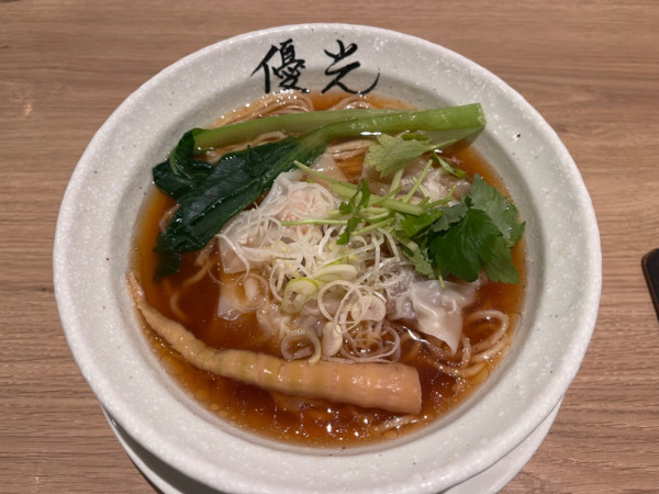 「蝦雲呑麺1,350円」@麺屋 優光 銀座店の写真