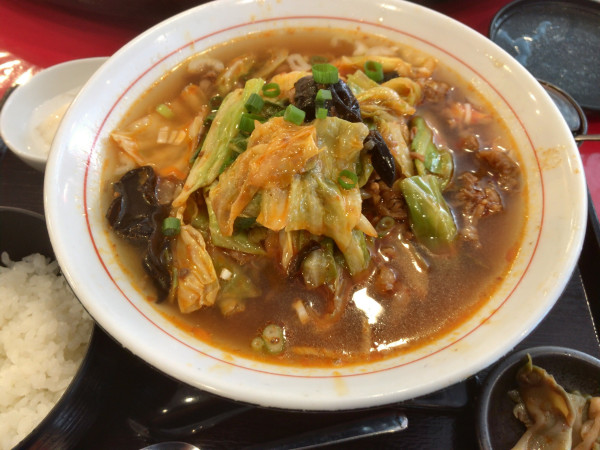 「巴蜀風そばセット（1050円）」@梅香苑の写真