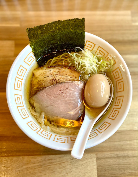 「和節煮干しそば + 味玉」@中華そば 萩野谷商店の写真