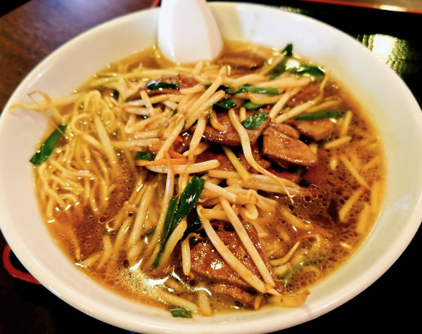 「ニラレバー麺＋半チャーハン」@創造中華 華星 綱島店の写真