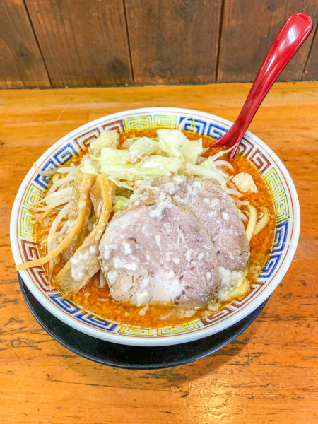 「山椒味噌+海老」@麺屋 登夢道 茅ヶ崎本店の写真