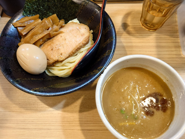 「味玉海老つけ麺(半麺、980円)」@麺屋 海道の写真