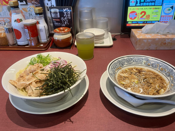 「冷肉つけそば」@丸源ラーメン 春日部16号バイパス店の写真