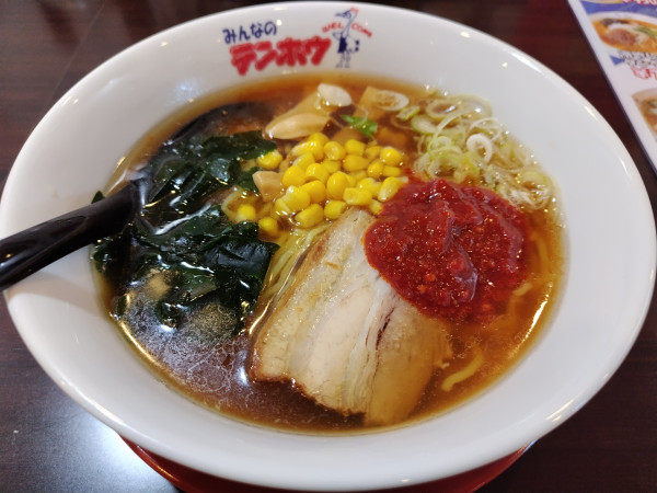 「ラーメン　＋特製豆板醤：無料」@テンホウ イオン上田店の写真