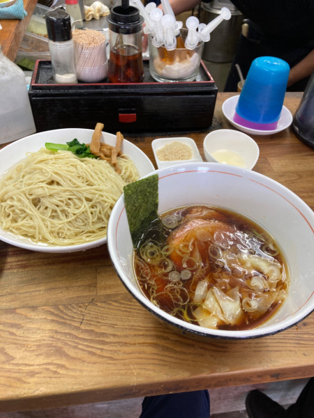 「つけ麺大盛　ワンタン2個」@らぁめん 夢の写真