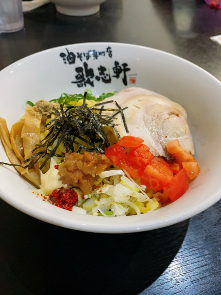 「冷やし油そば」@歌志軒 山口小郡店の写真