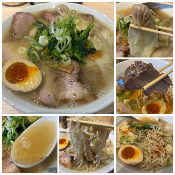 「特製塩中華そば1450円ビール450円」@桜上水 船越の写真