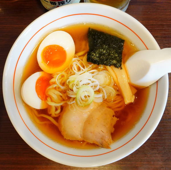 「中華そば+煮玉子+ビール小瓶」@らぁ麺やGOの写真