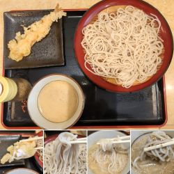 ごまだれせいろ＋海老天ぷら＝610円