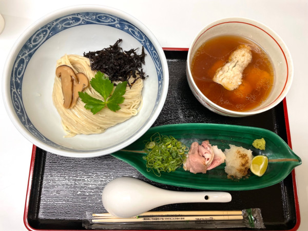 「【丸広限定】鱧と松茸のつけそば」@寿製麺よしかわ 川越店の写真
