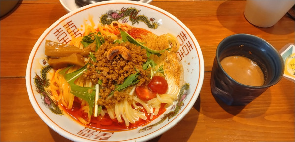 「(限定)冷たい豆乳坦々まぜつけそば(大盛)」@麺屋 真心の写真