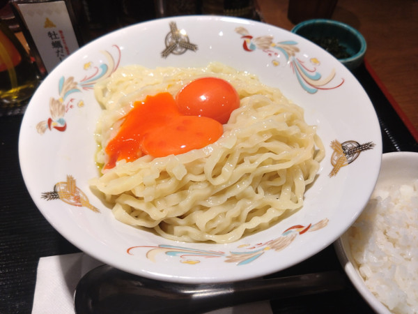 「卵かけ麺」@つけ麺専門店 三田製麺所 水道橋店の写真