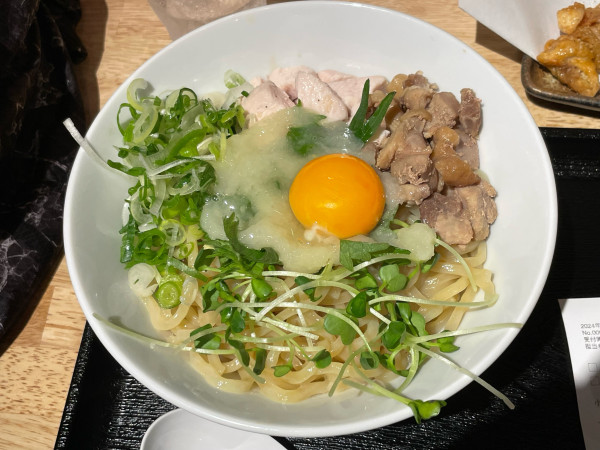 「鶏まぜそば」@鶏soba 鶏と麺の写真