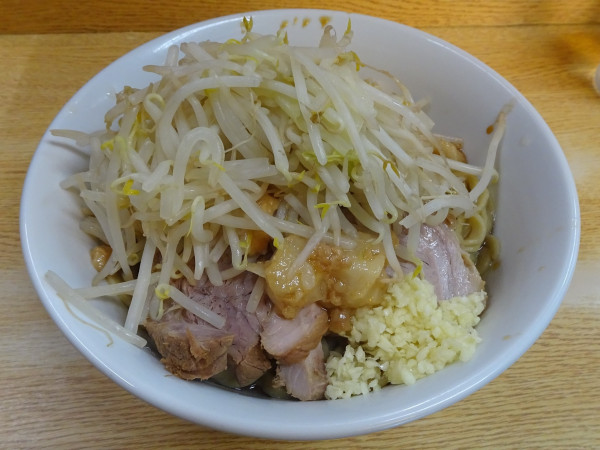 「小（900円）＋洋食汁なし（100円）ヤサイニンニクアブラ」@ラーメン二郎 環七新新代田店の写真