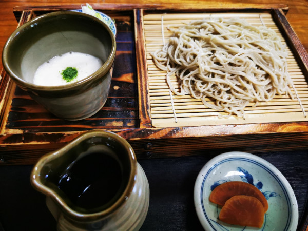 「山かけそば」@そば処 まるの写真