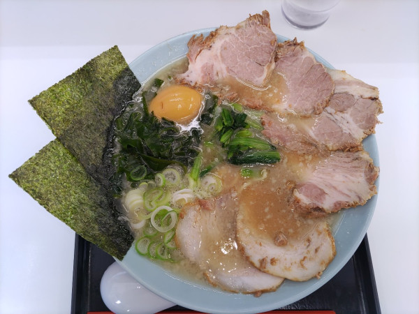 「チャーシューメン+味付玉子  ﾒﾝﾏ抜き」@ラーメンショップ 北川辺店の写真