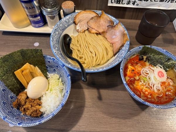 「麻婆つけ麺特製トッピング」@狼煙 〜NOROSHI〜の写真