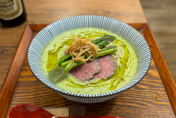 「【試作】アスパラとオーツミルクの冷やし麺 ¥1670」@キッチンきらくの写真