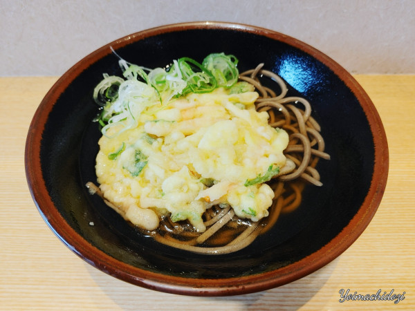 「天ぷらそば（460円）」@気比そば うどん あまのの写真
