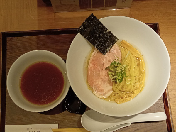 「熟麹もろみ醤油のつけそば」@横浜 らぁ麺 めだか堂 横浜モアーズ店の写真