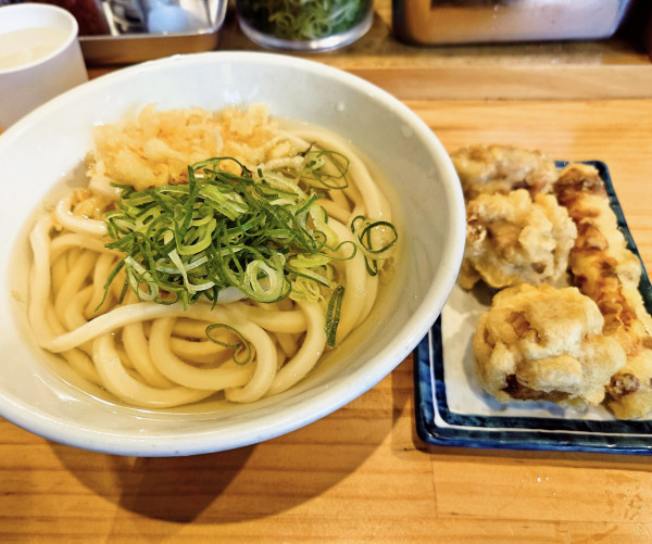 「冷やかけ＋天ぷら３種盛」@甚三 高田馬場店の写真